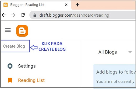 cara mudah buat blog percuma
